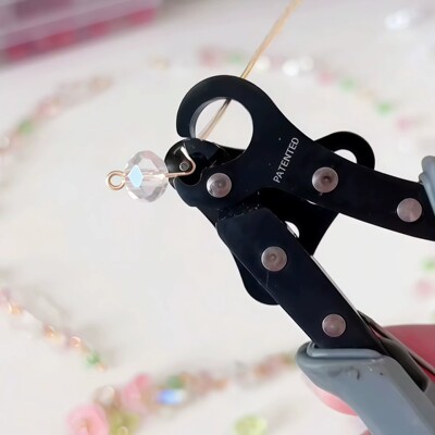 9字针卷针钳diy工具金属丝钳子串手串珠宝首饰手工省力小工具钳子