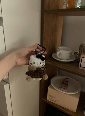 猫猫包包挂件小玩偶书包挂件毛绒挂饰可爱猫猫公仔挂件装饰