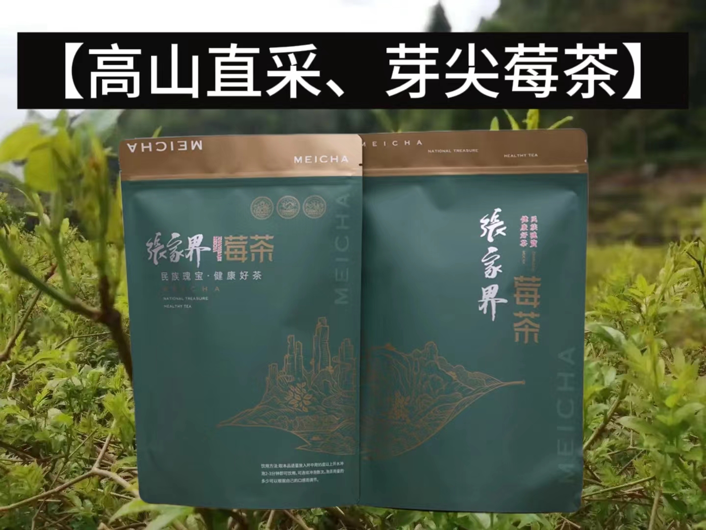 张家界莓茶龙须芽尖茅岩霉养生茶