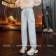 女高腰显瘦直筒休闲裤 裤 0012 工装 恩佳专享美式
