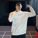 修身 长袖 线衣秋冬 训练运动套头针织衫 IRONTRAP半高领粗针毛衣男士