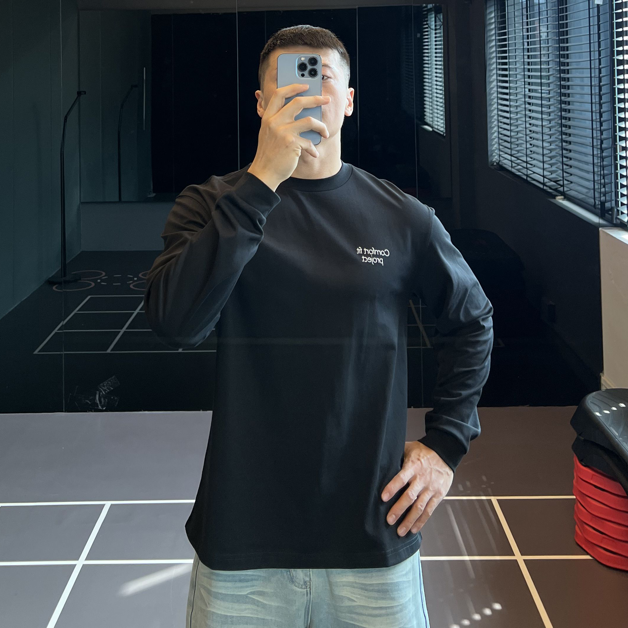 240G重磅户外运动字母T恤男透气