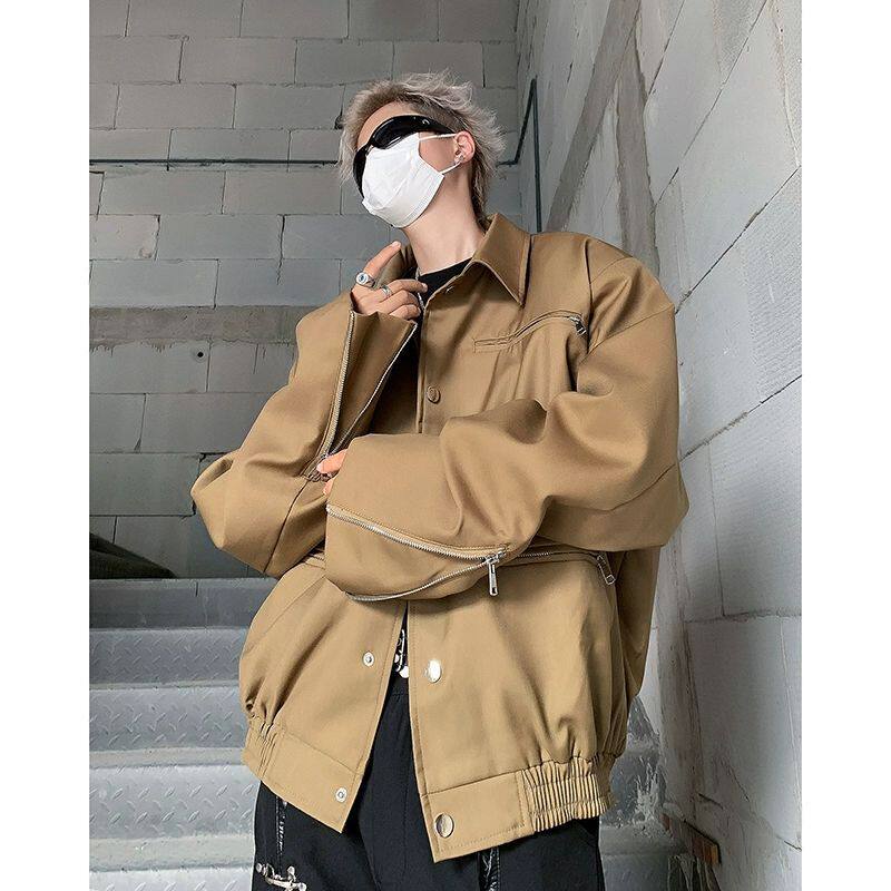 外套男秋季高级感痞帅飞行员夹克