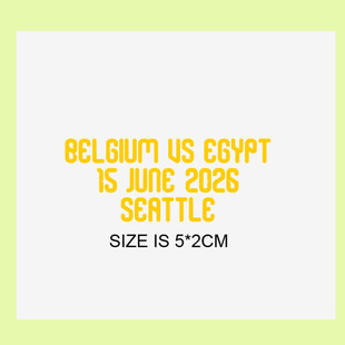 2026比利时对赛比利时对阵埃及小字热转印Belgium Match Details