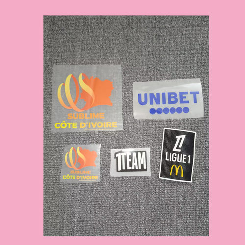 2026法甲马赛赞助法甲Ligue 1 Patch UNIBET臂章 热转印印字烫画