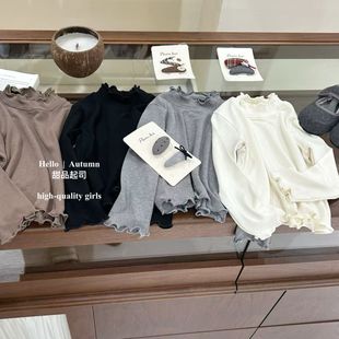 儿童长袖 2025新款 t恤女宝上衣内搭百搭31010 秋装 女童打底衫