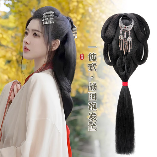 约惠汉服假发一体式全套头饰