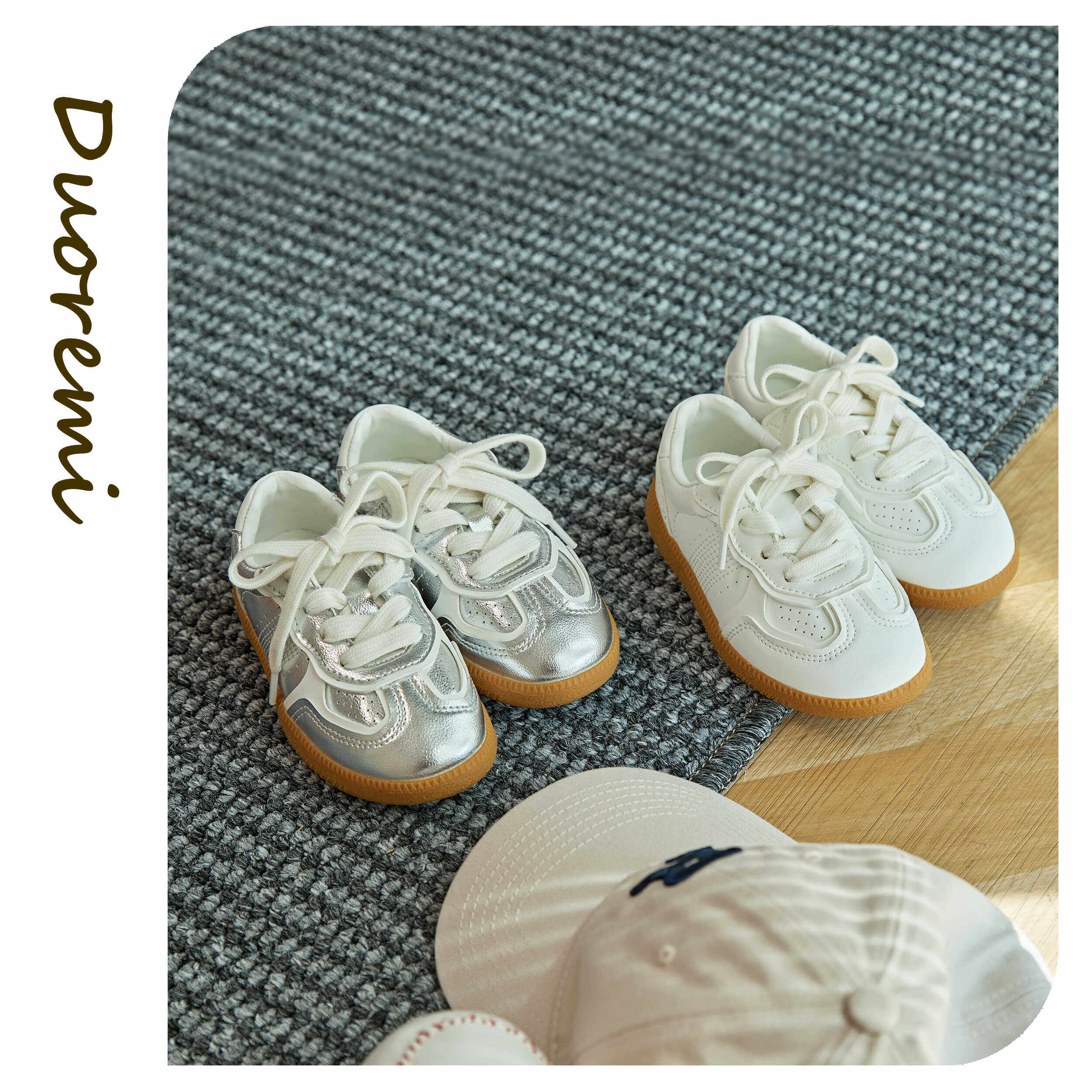 DuoReMi秋季新款BR2451亲子同款复古板鞋轻便休闲防滑德训鞋软底,童鞋/婴儿鞋/亲子鞋,板鞋,淘宝优惠券,粉丝福利购,淘宝优惠卷