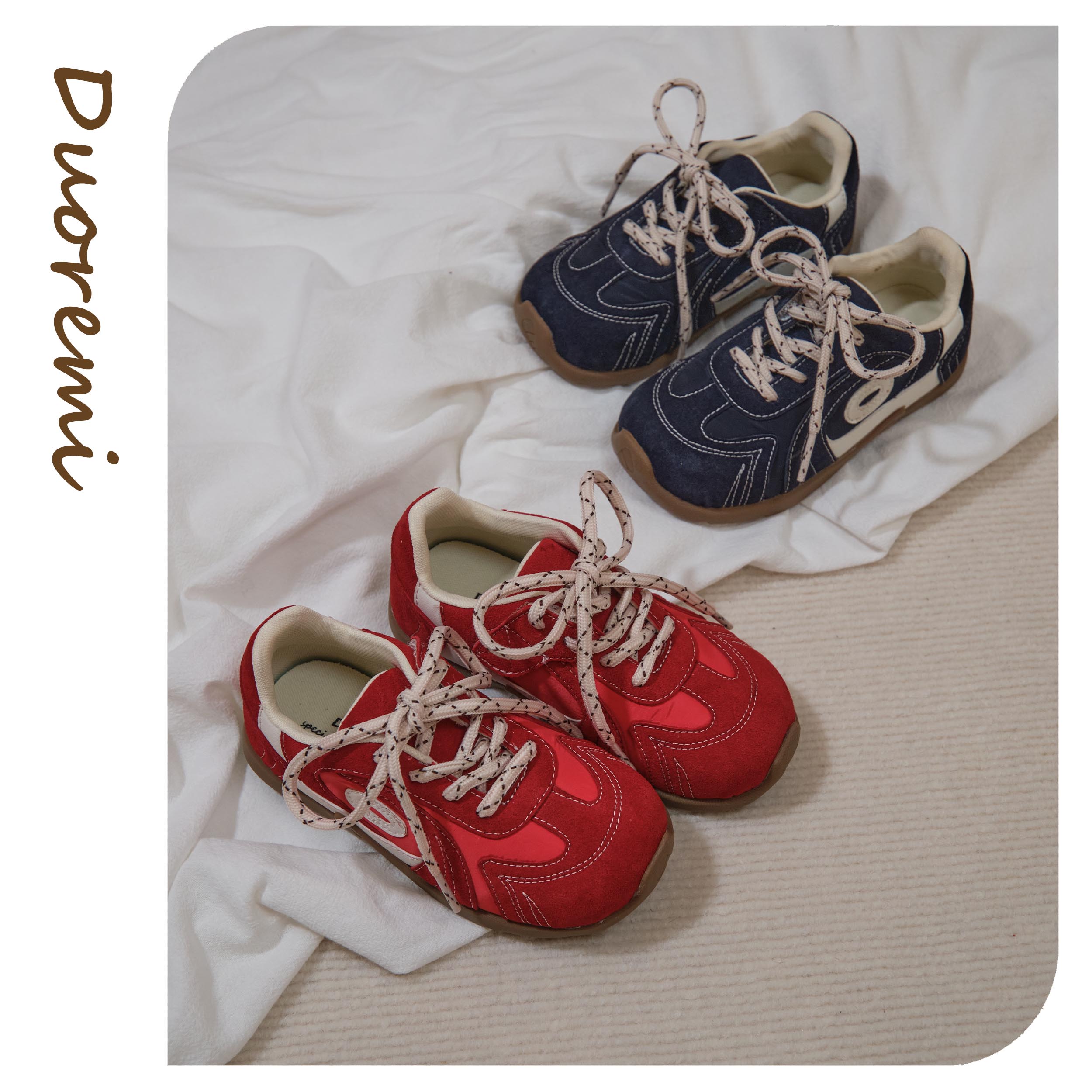 DuoReMi休闲鞋25AW17女轻便不限季节运动鞋复古秋季女童鞋百搭