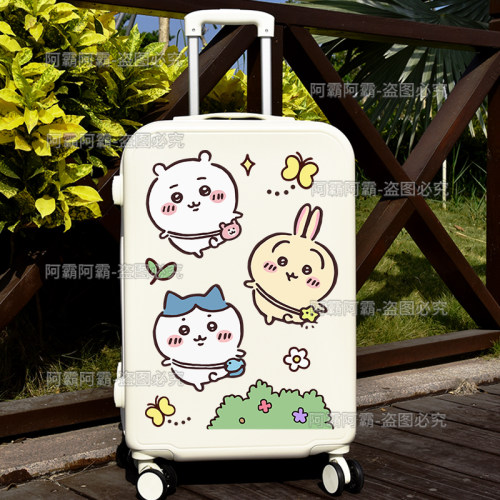 行李箱装饰贴纸Chiikawa卡哇吉伊防水不留胶旅行箱防丢拉杆箱贴纸