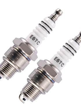 2只一组 E6TC 白色火花塞更换摩托车