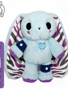 PLUSHIE DREADFULS毛绒公仔蓝色小兔玩偶安抚治愈潮玩礼物EDS兔