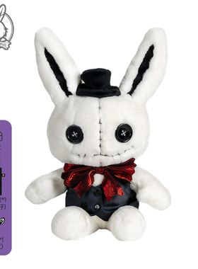 PLUSHIE DREADFULS毛绒玩偶包挂件McGee的疯狂爱丽丝回归白兔公仔