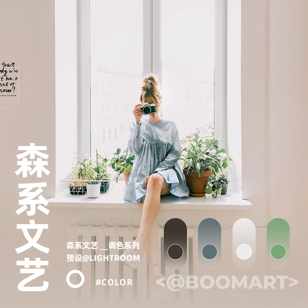 LR预设日系森系文艺复古胶片风光人像旅拍街拍手机PS调色PR滤镜AE