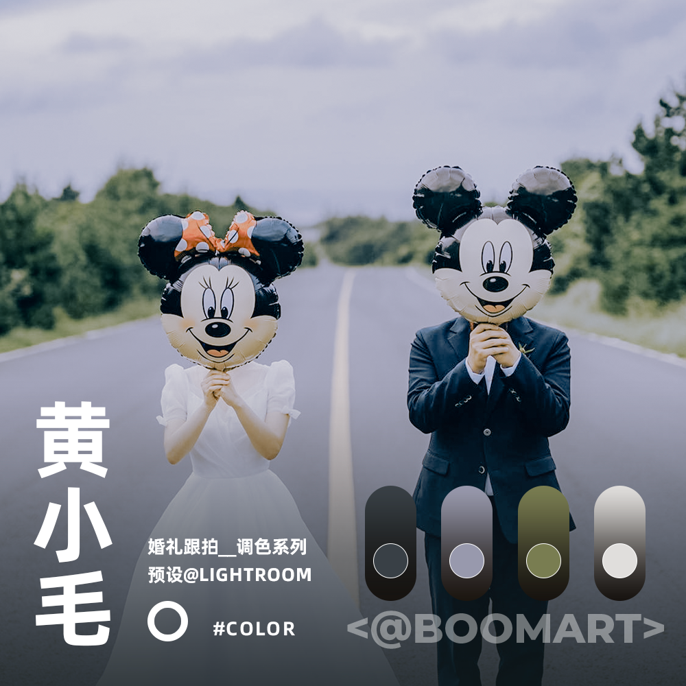 lr预设滤镜婚纱摄影婚礼跟拍人像复古手机版PS调色PR视频达芬奇