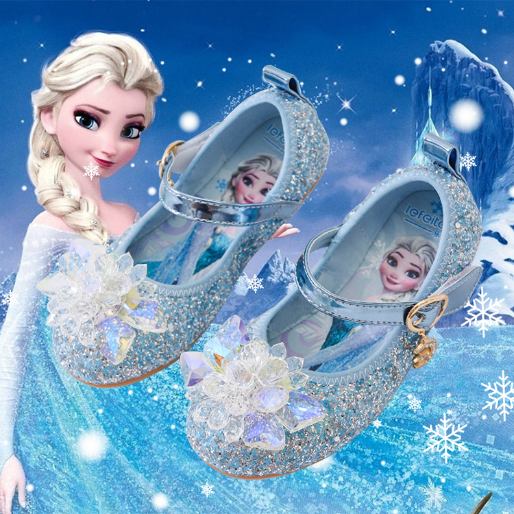 爱莎公主鞋2025春季新款女童平底单鞋软底小女孩闪亮儿童水晶鞋子,童鞋/婴儿鞋/亲子鞋,皮鞋,淘宝优惠券,粉丝福利购,淘宝优惠卷