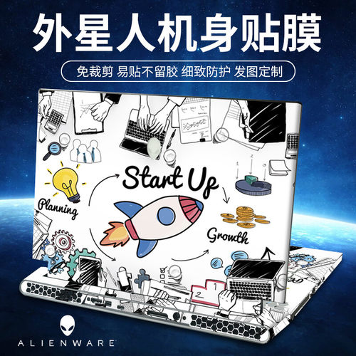 外星人AlienwareM16电脑外壳贴膜