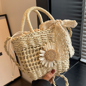 今年流行手工编织包包2026新款 百搭洋气斜挎包ins单肩手提包 韩版