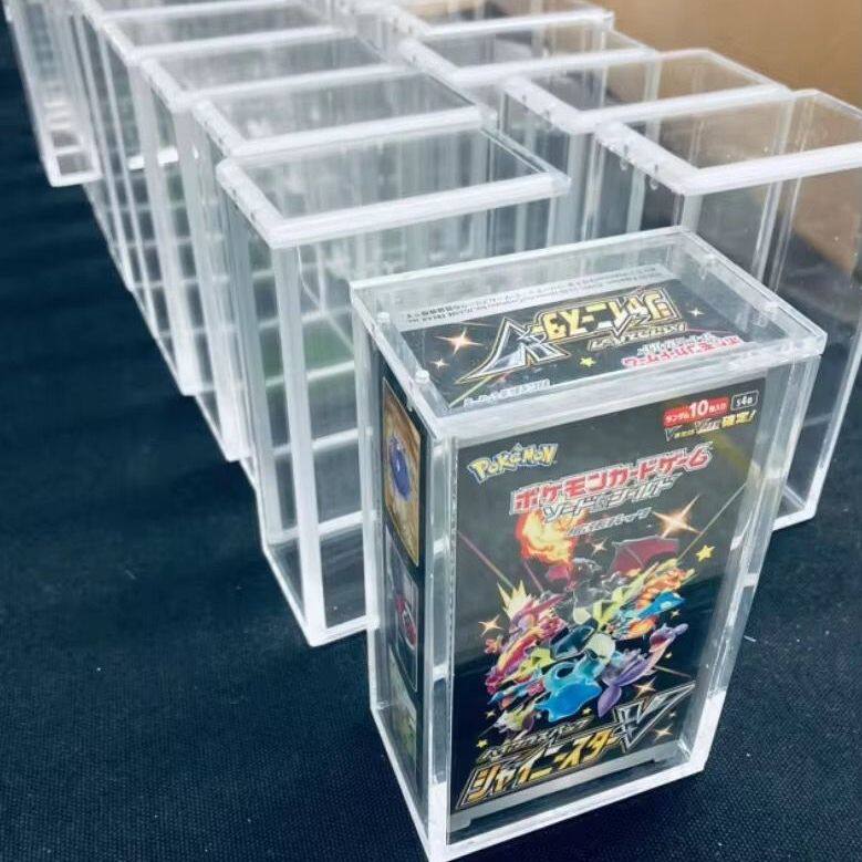适用于宝可梦PTCG原盒收藏 口袋妖怪 神奇宝贝卡牌亚克力保护盒