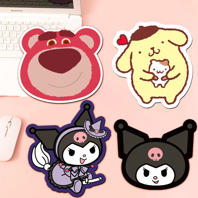 棕雕天然橡胶防滑鼠标垫支持定制