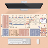 鼠标垫子超大女生电脑桌垫键盘手托办公桌面垫定制护腕桌面加热垫