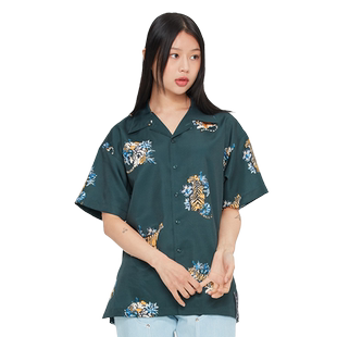 RomanticCrown夏季新款韩版原创设计印花潮流T恤衬衫男女同款