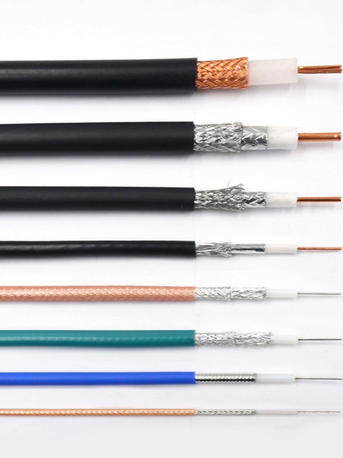 Customized 50 ohm feeder SYV50-3 50-5 50-7 rg142 rg316 rg223 rg141 antenna RG8U connection cable 1 2
