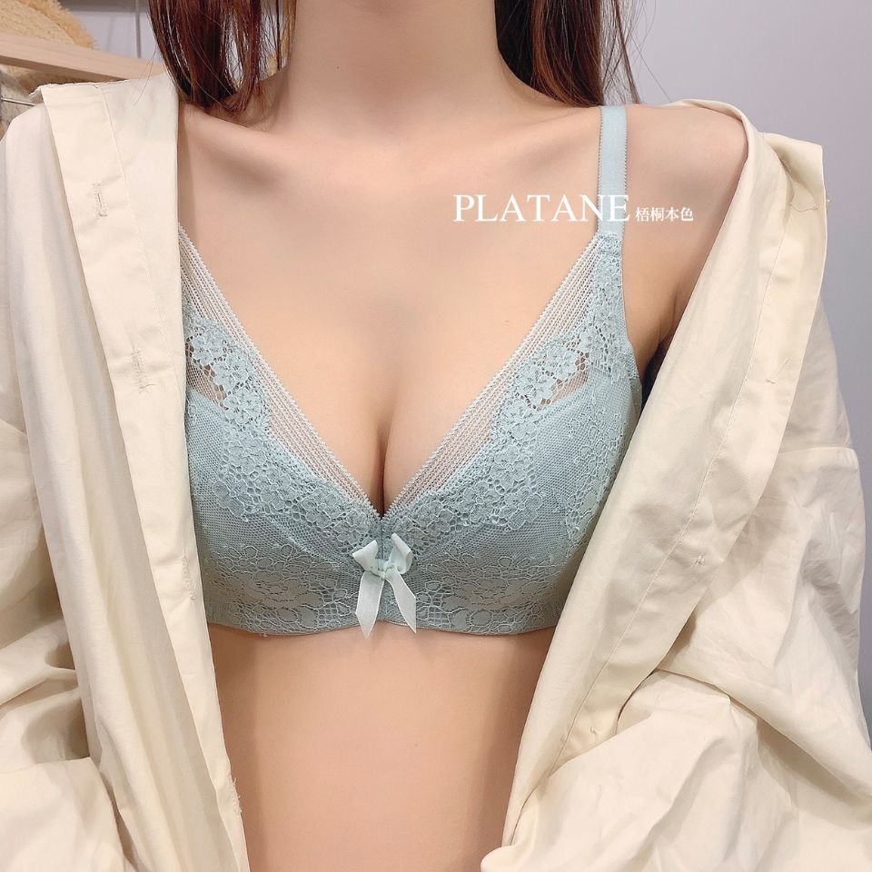 清仓梧桐本色内衣女小胸聚拢软钢圈夹棉杯胸罩轻茶WN21201