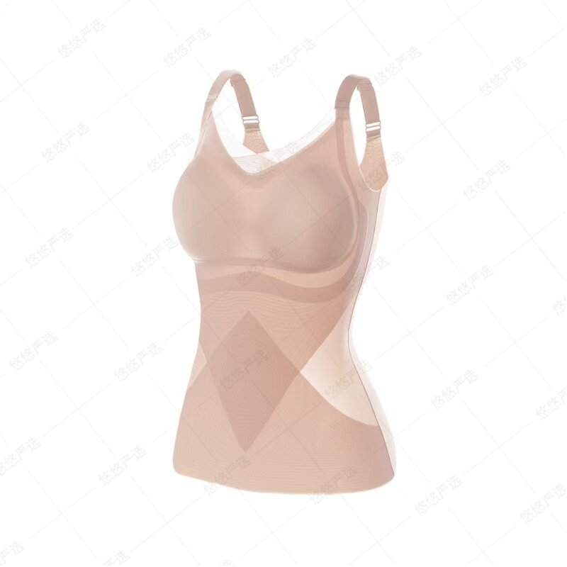 【冰雪公主】超薄无痕隐形塑身衣~免穿文胸~胸垫可拆卸