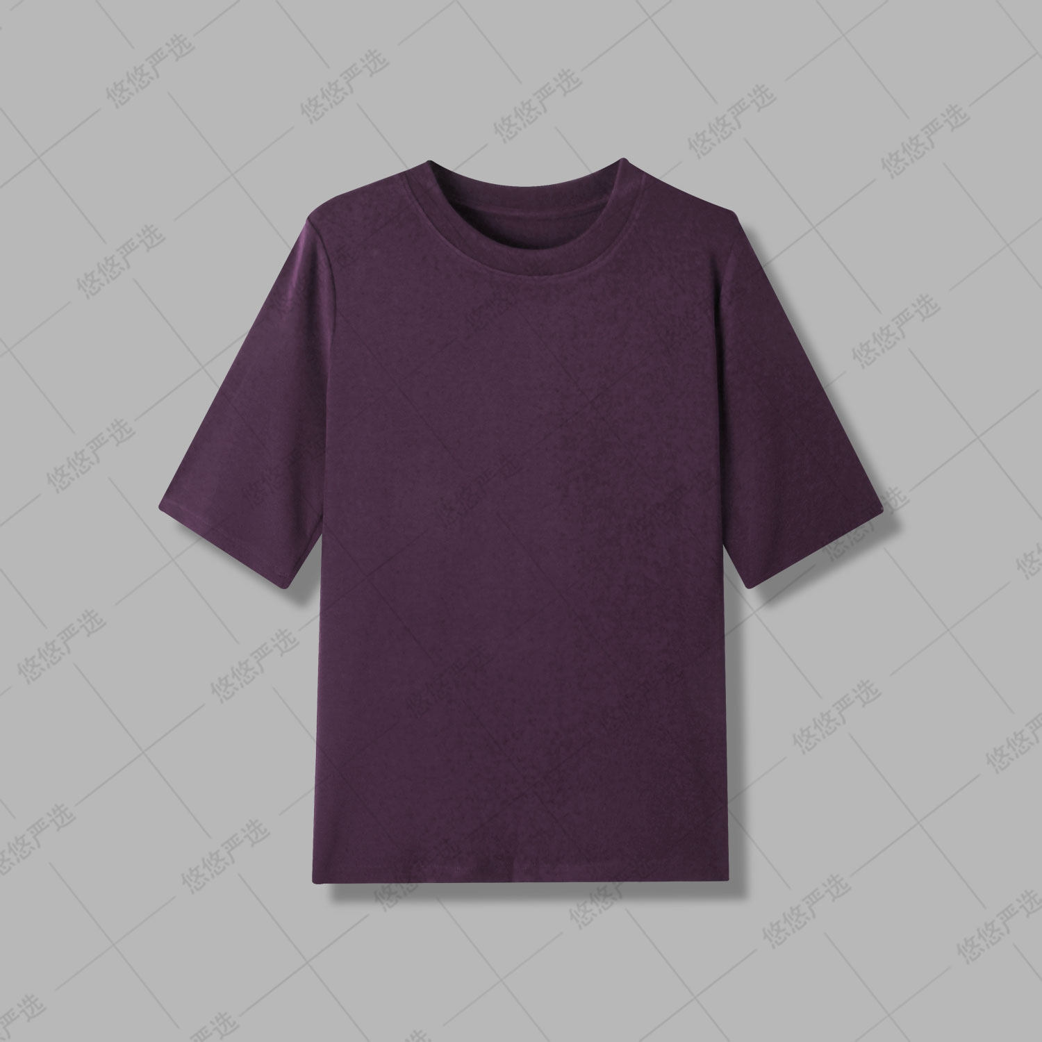 【数量+2拍】木天丝+棉 圆领中袖五分袖T恤