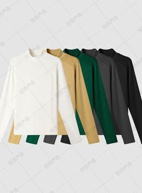 【绸丽纱加厚速发热】可机洗久洗不变形进口发热纤维半高领打底衫