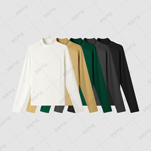 【绸丽纱加厚速发热】可机洗久洗不变形进口发热纤维半高领打底衫