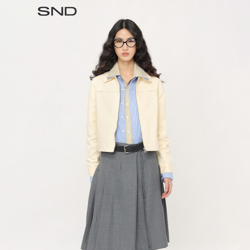 SND修身工装夹克女款图片
