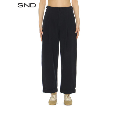 SNDSS26卷边单褶锥形裤