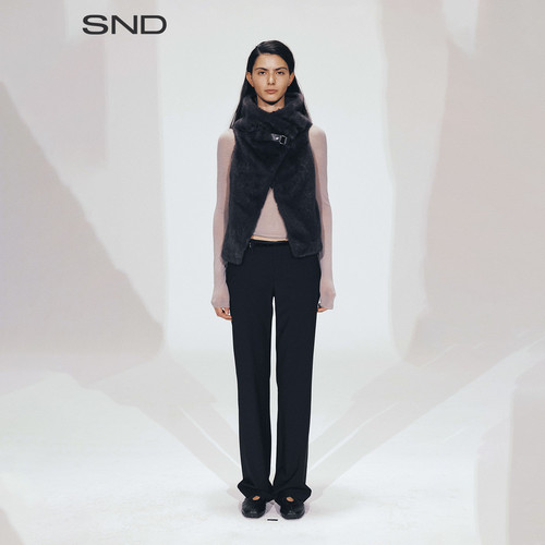 SNDAW26装饰皮袢马甲女款