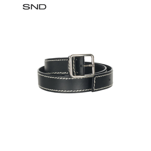 设计师品牌SNDSS25方扣皮带