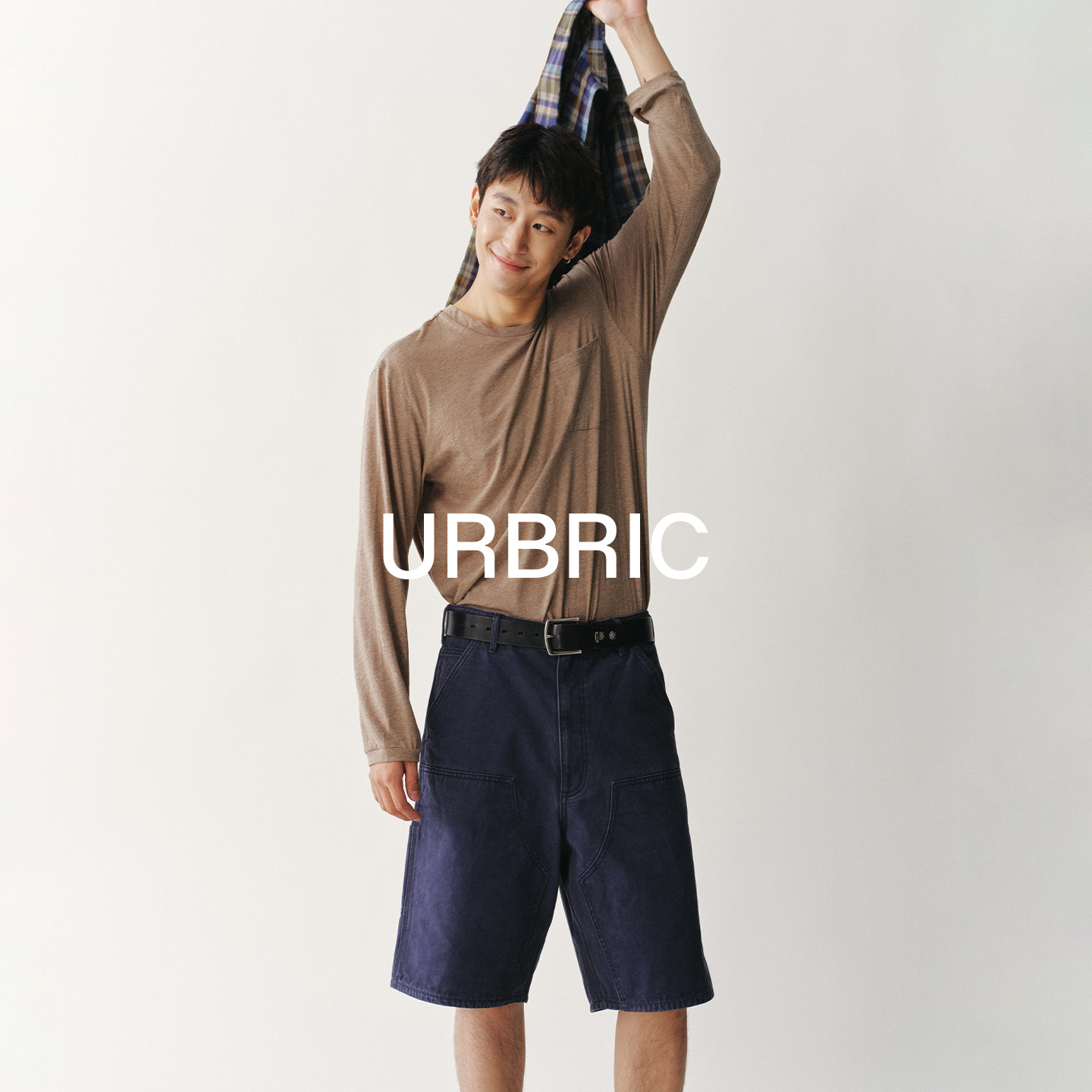 URBRIC &middot; 澳洲绵羊毛混纺口袋设计休闲长袖T恤男女同款