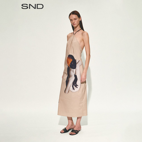 SNDSS26人体印花连衣裙