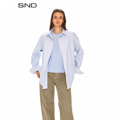 SNDSS26Citynight宽松大衬衫