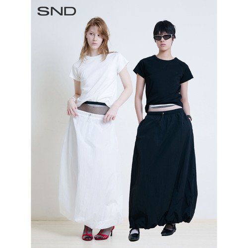SNDSS25松紧休闲蓬蓬裙女款