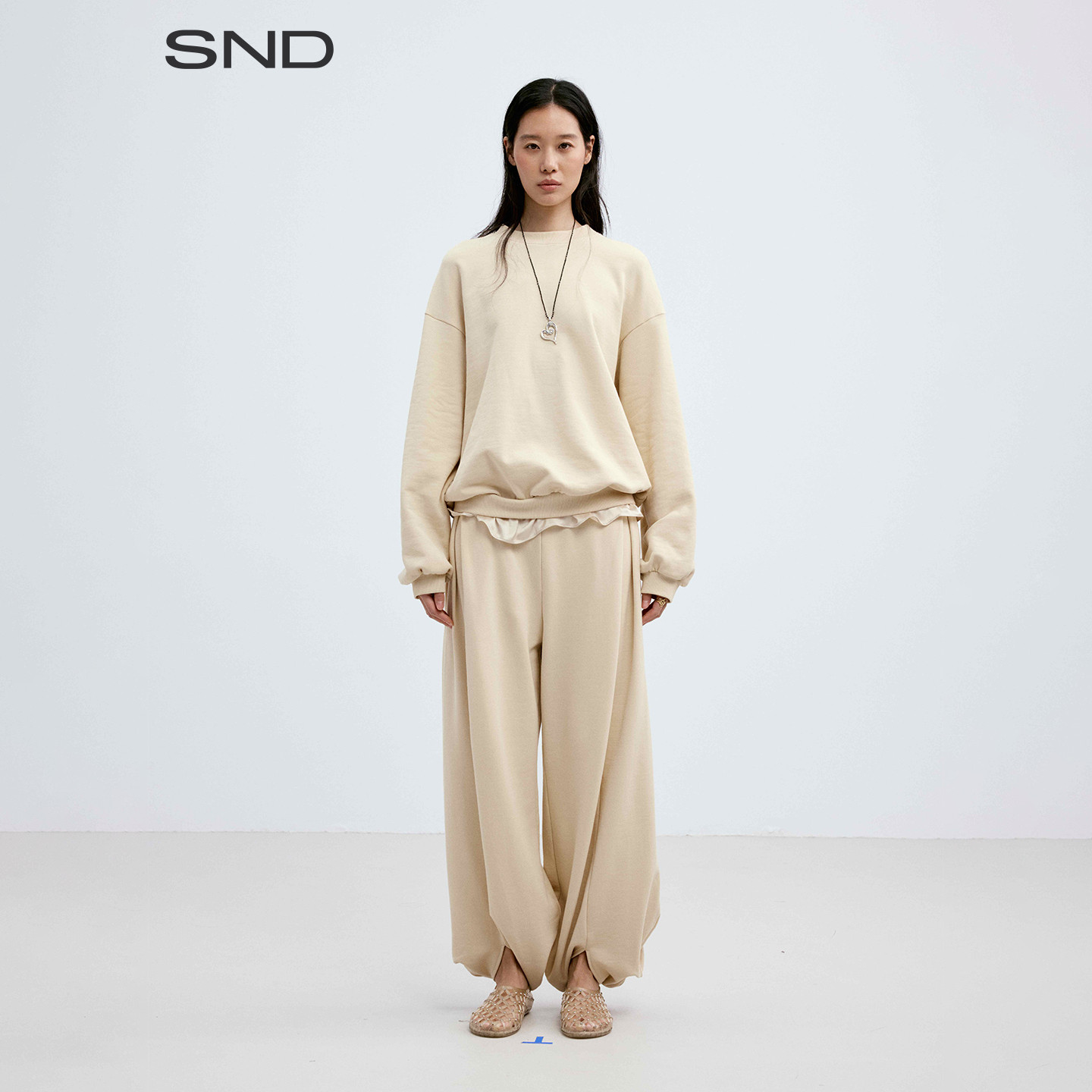 SNDPF26花苞运动卫裤女款图片
