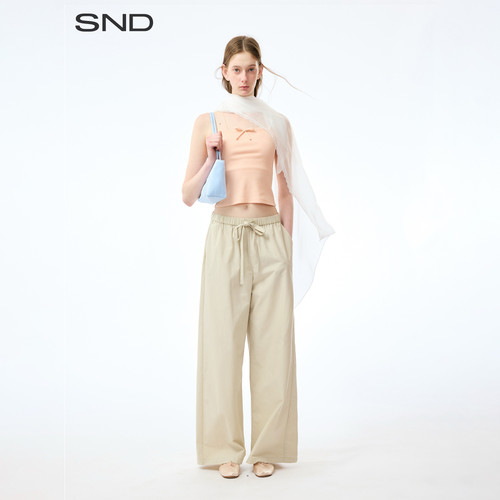 SNDSS26系带休闲长裤