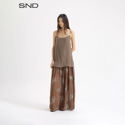 SNDAW26假两件亮片摆裙