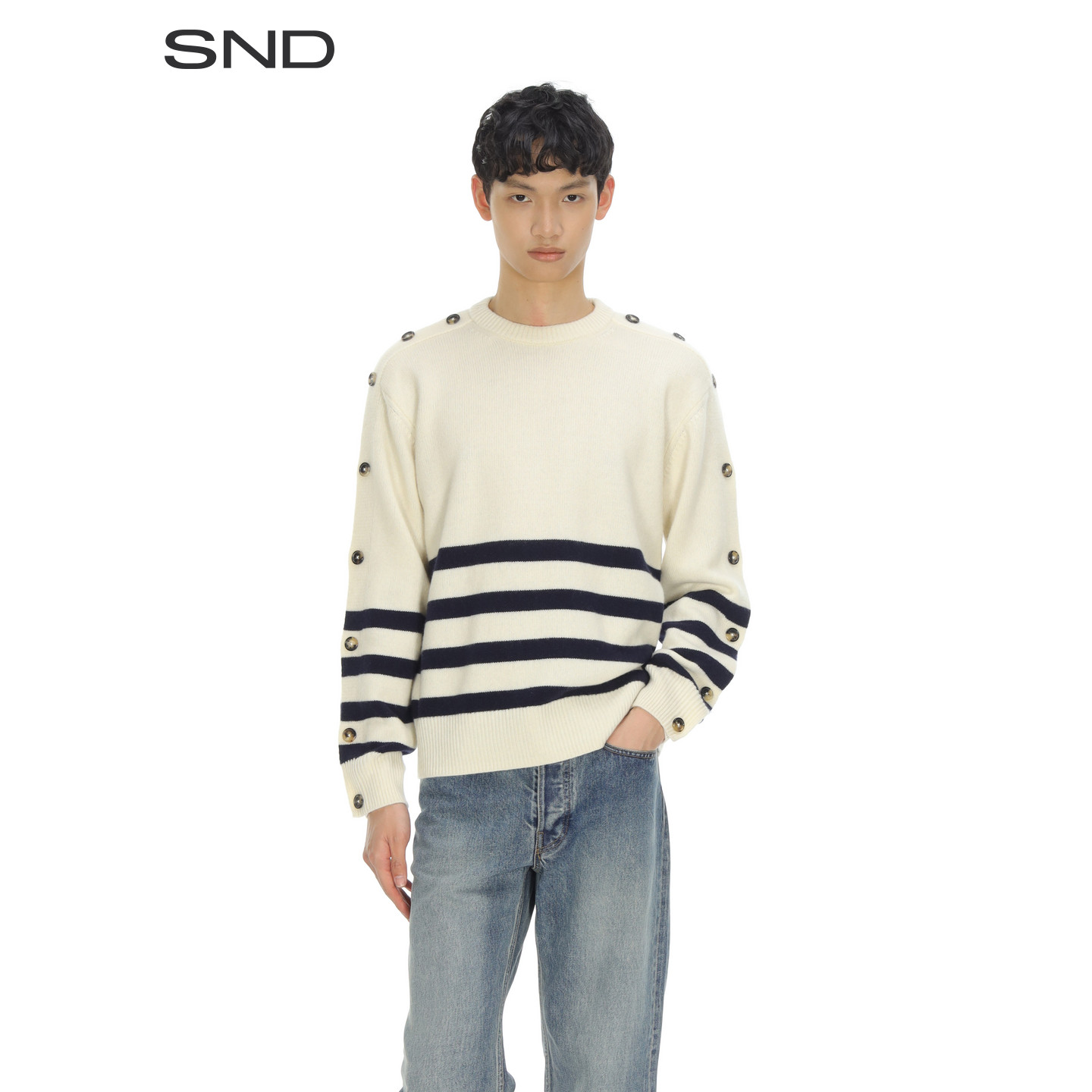 【JW ANDERSON 设计师品牌】SND SS26 肩部纽扣套头衫男款