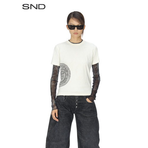 SNDAW25LOGO合身T恤