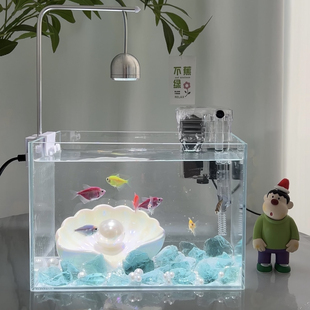 鱼缸创意微景观斗鱼海底世界陶瓷贝壳造景装饰家居装饰品摆件