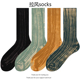 褪色做旧粗针袜子个性 街头男女纯棉双针粗线中筒袜运动长筒堆堆袜