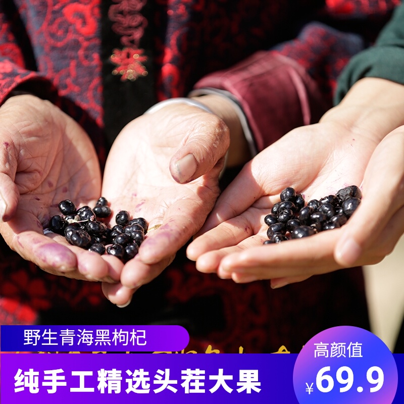 御杞红青海野生黑枸杞子正品泡水男肾非宁夏特级枸杞茶50克