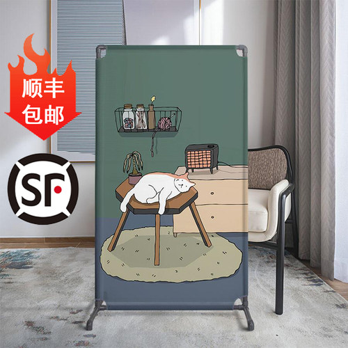 组装遮挡可移动布艺屏风隔断定制