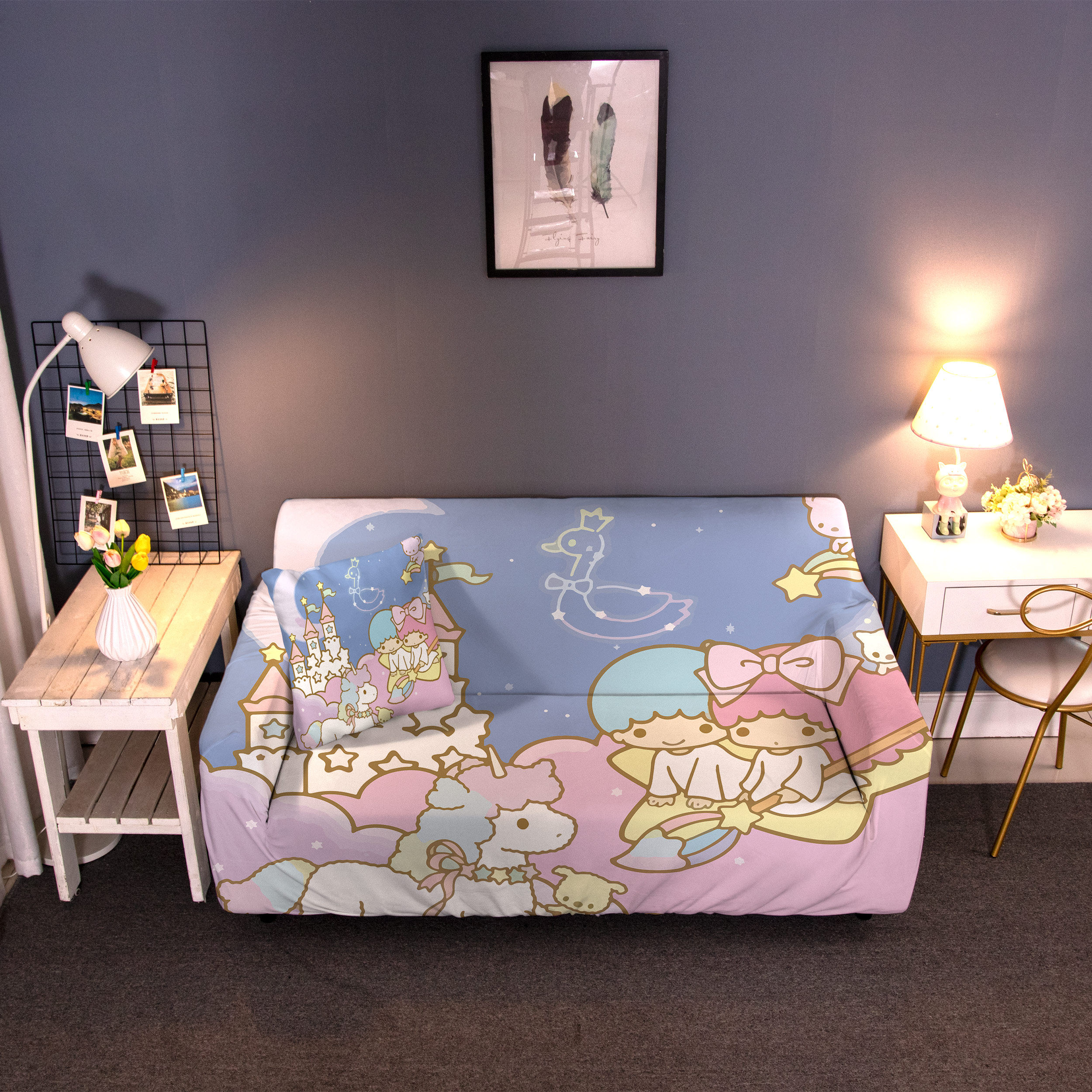 夏季凉感沙发套卡通弹力全包沙发罩单双人客厅家用沙发防尘万能罩,居家布艺,沙发套,淘宝优惠券,粉丝福利购,淘宝优惠卷